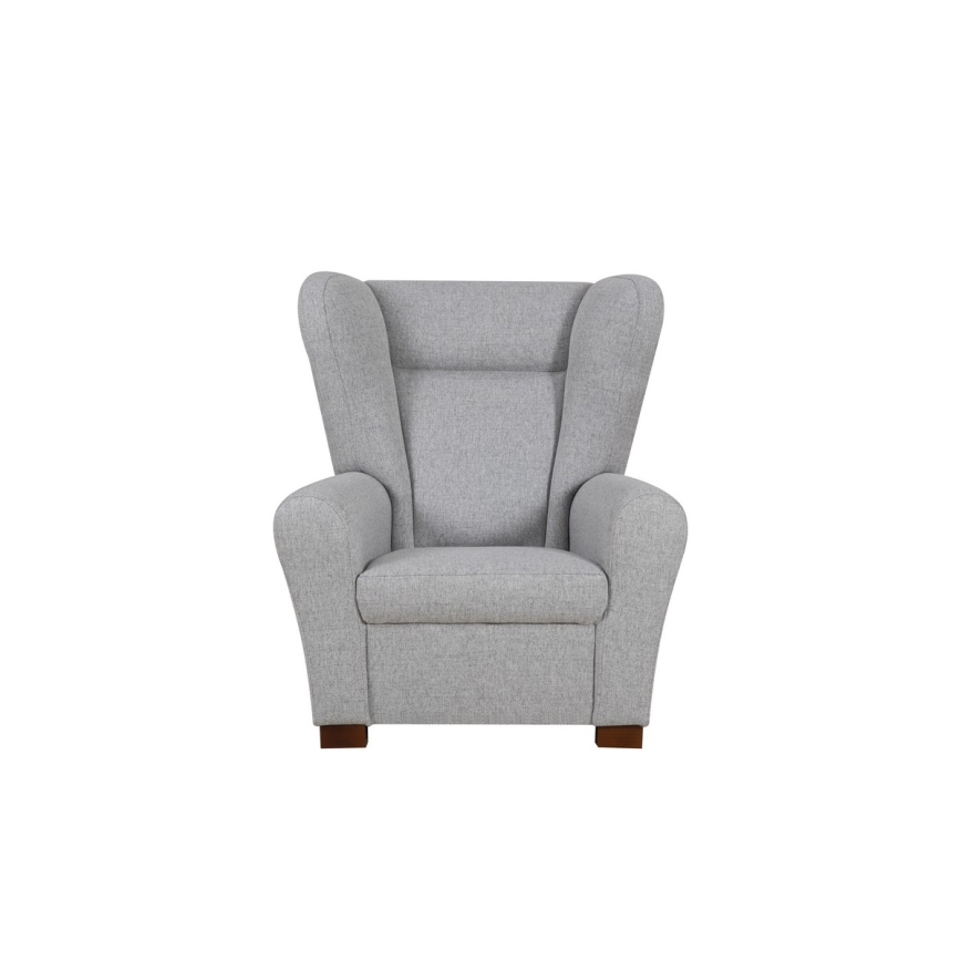 Vingfåtölj VIVA, grå