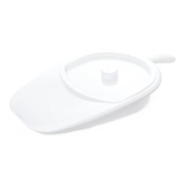 Vitility - Sängtoalett med lock, vit