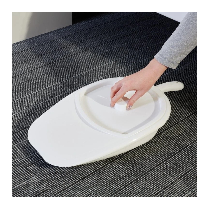 Vitility - Sängtoalett med lock, vit