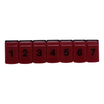 Vitility - Veckodoserare för läkemedel, röd