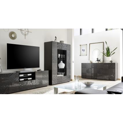 Vitrinskåp ARIA i antracit