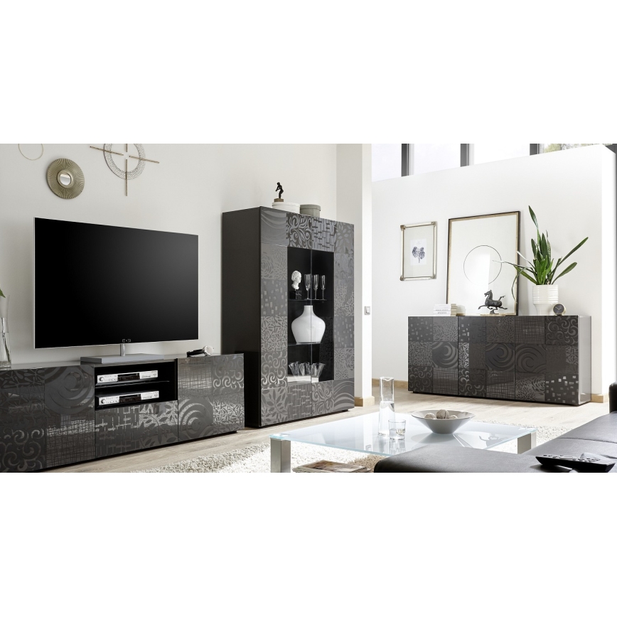 Vitrinskåp ARIA i antracit