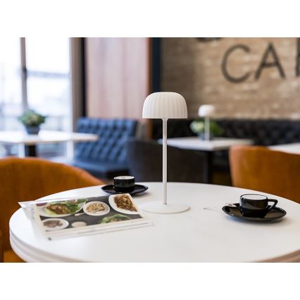 LED Dimbart utomhusbordslampa med uppladdning VIVIEN LED/3W/5V 2700K 1600 mAh IP54 vit