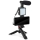 Vlogging set 4i1 - mikrofon, LED lampa, stativ, mobilhållare
