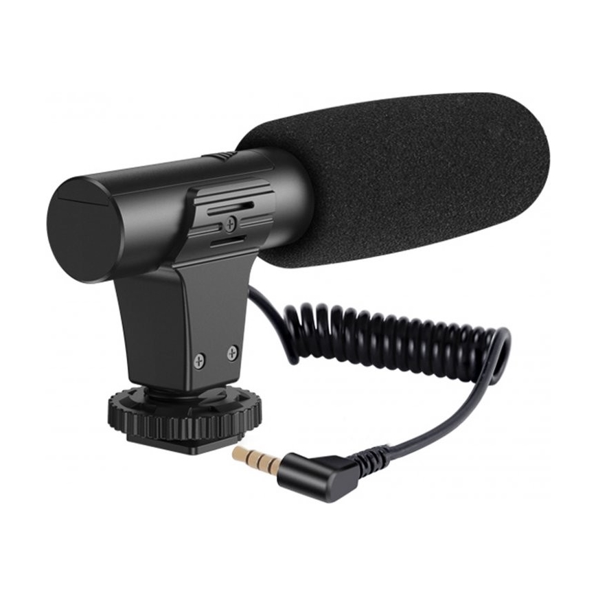 Vloggpaket 4-i-1 - mikrofon, LED-lampa, stativ, telefonhållare