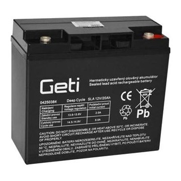 VRLA AGM-blybatteri 12 V/20 Ah