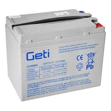 VRLA AGM-blybatteri 12 V / 55 Ah