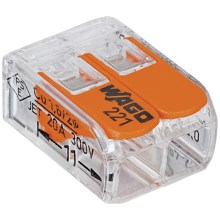 WAGO 221-412 – Korsningsterminal COMPACT 2x4 450V orange