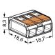 WAGO 221-413 - Kopplingsterminal COMPACT 3x4 450V orange