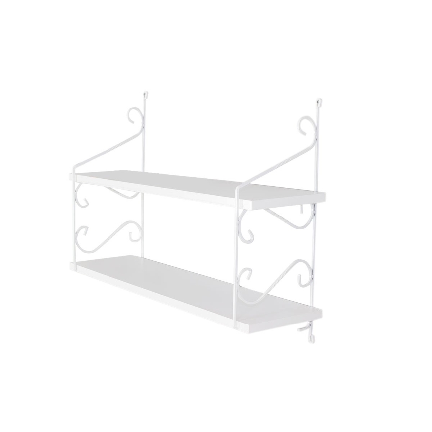 Wall shelf SERAMONI 51x72 cm vit