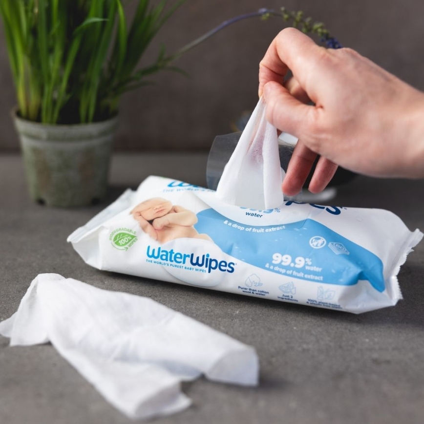 WaterWipes - KIT 12x plastfria våtservetter 60 delar (720 pcs)