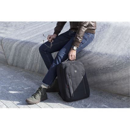 Wenger - Laptop ryggsäck 16 l 16 med ficka för surfplatta 12 Stad Traveler svart
