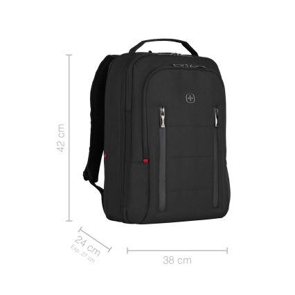 Wenger - Laptop ryggsäck 16 l 16 med ficka för surfplatta 12 Stad Traveler svart