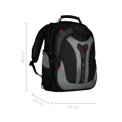 Wenger - Laptop ryggsäck 25 l 17 med ficka för surfplatta 12 Pegasus svart/grå