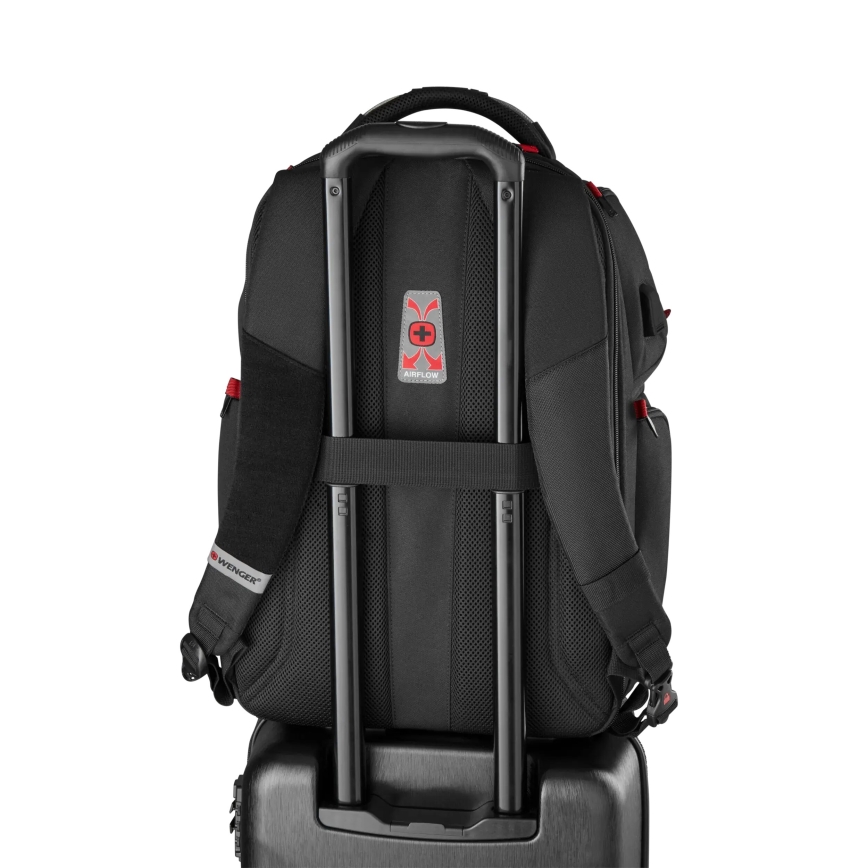 Wenger - Laptop ryggsäck 29 l 17,3'' med ficka för surfplatta 12 Spelare One svart
