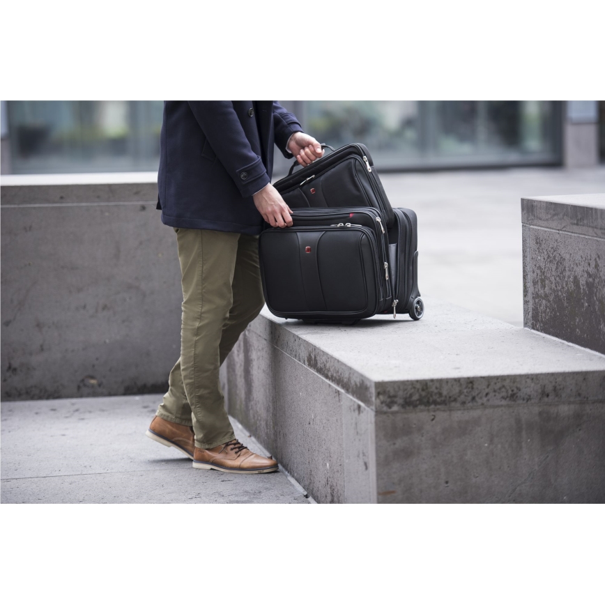 Wenger - Resväska med hjul 25 l 17 + laptopväska 15,6 Patriot svart