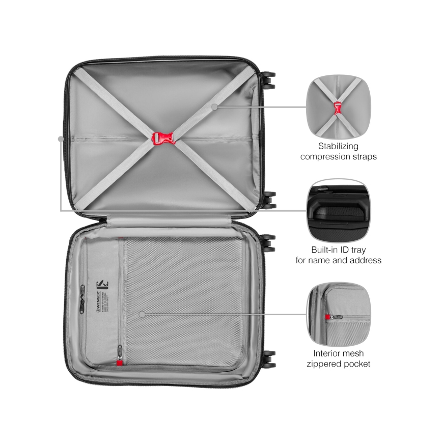 Wenger - Reseväska på hjul 36 l Prymo svart