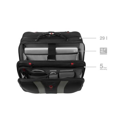 Wenger - Travel luggage på hjul 29 l + laptop låda 15,6 Granada svart