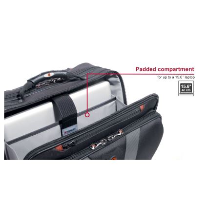 Wenger - Travel luggage på hjul 29 l + laptop låda 15,6 Granada svart