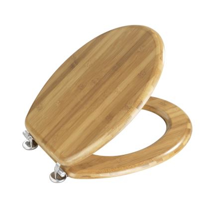 WENKO 144726100 - Toalettsits BAMBOO 34x41 cm brun/silver