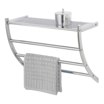 WENKO 15578100 - Handdukstativ PESCARA 56x46 cm glänsande krom