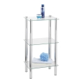 WENKO 15851100 - Hylla YAGO 40x74 cm silver/transparent