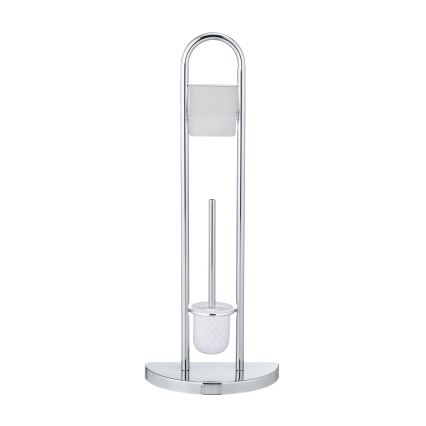 WENKO 16608100 - Toalettborste COSENZA 33 x 84 cm, blank krom/satin