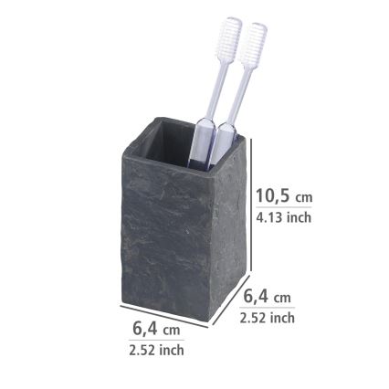 WENKO 17920100 - Mugg SLATE ROCK 6,4x10,5 cm antracit
