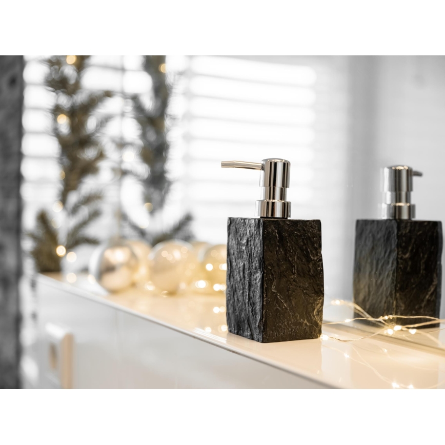 WENKO 17921100 - Tvåldispenser SLATE ROCK 250 ml antracit