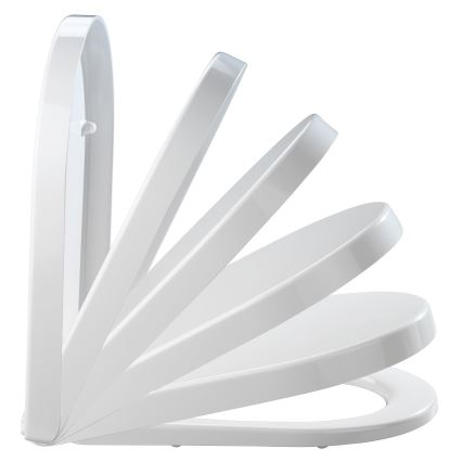 WENKO 18396100-WC toalettsits PALMA 46,5x35,7 cm vit/silver