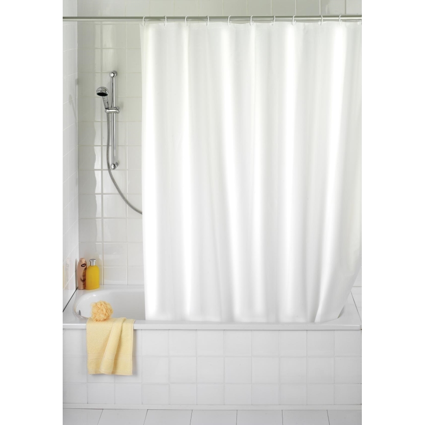WENKO 19103100 - Duschdraperi 120x200 cm vitt