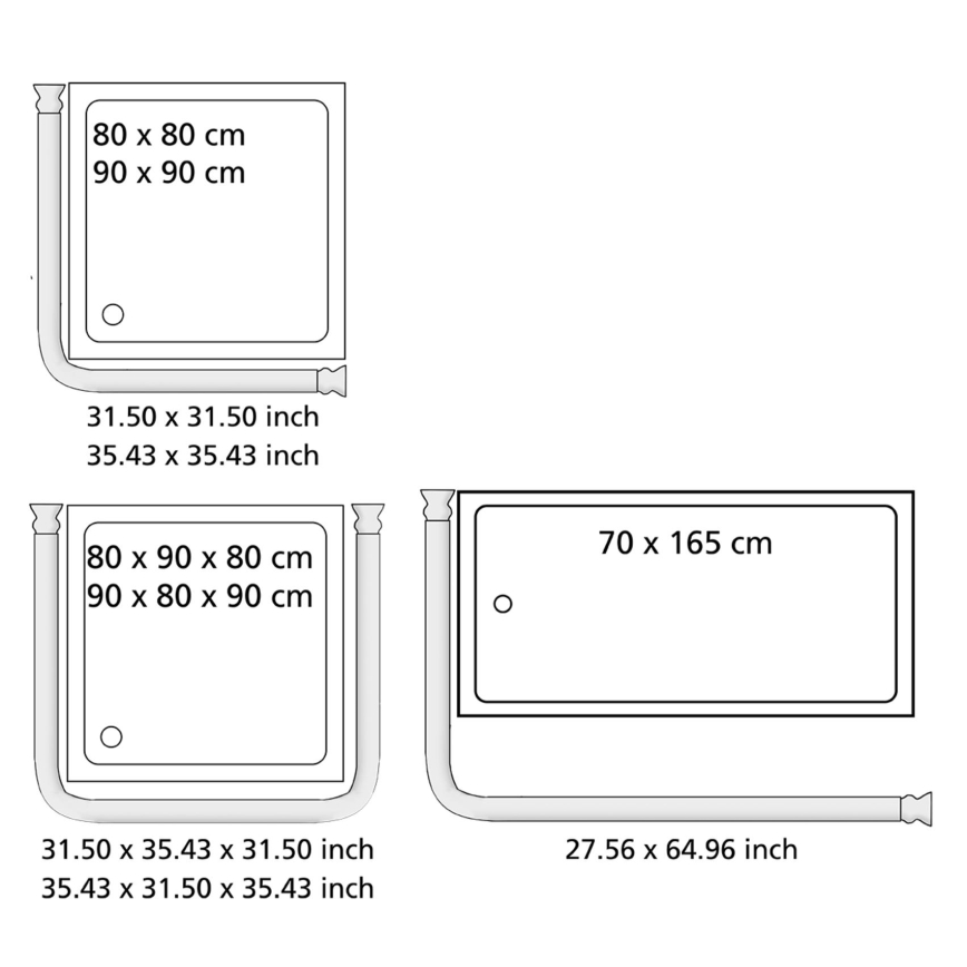 WENKO 19218100 - UNIVERSAL-stång 2,5 x 2,5 cm krom/vit