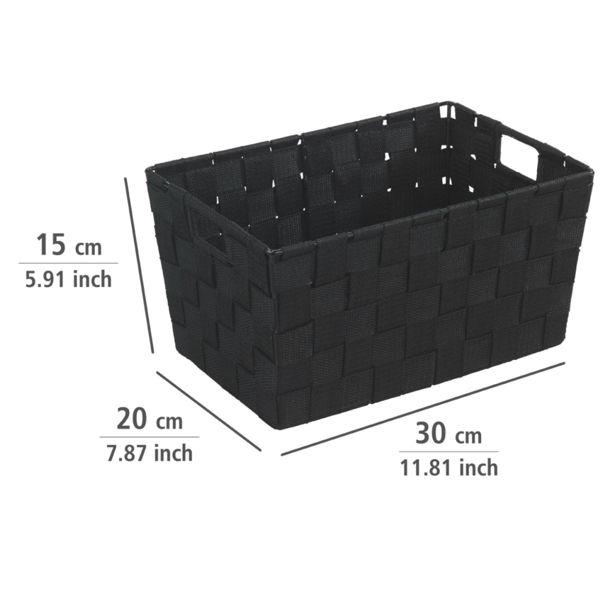 WENKO 19878100 - Korg ADRIA 30x20 cm svart