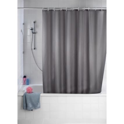 WENKO 20044100 - Duschdraperi 180x200 cm, grå