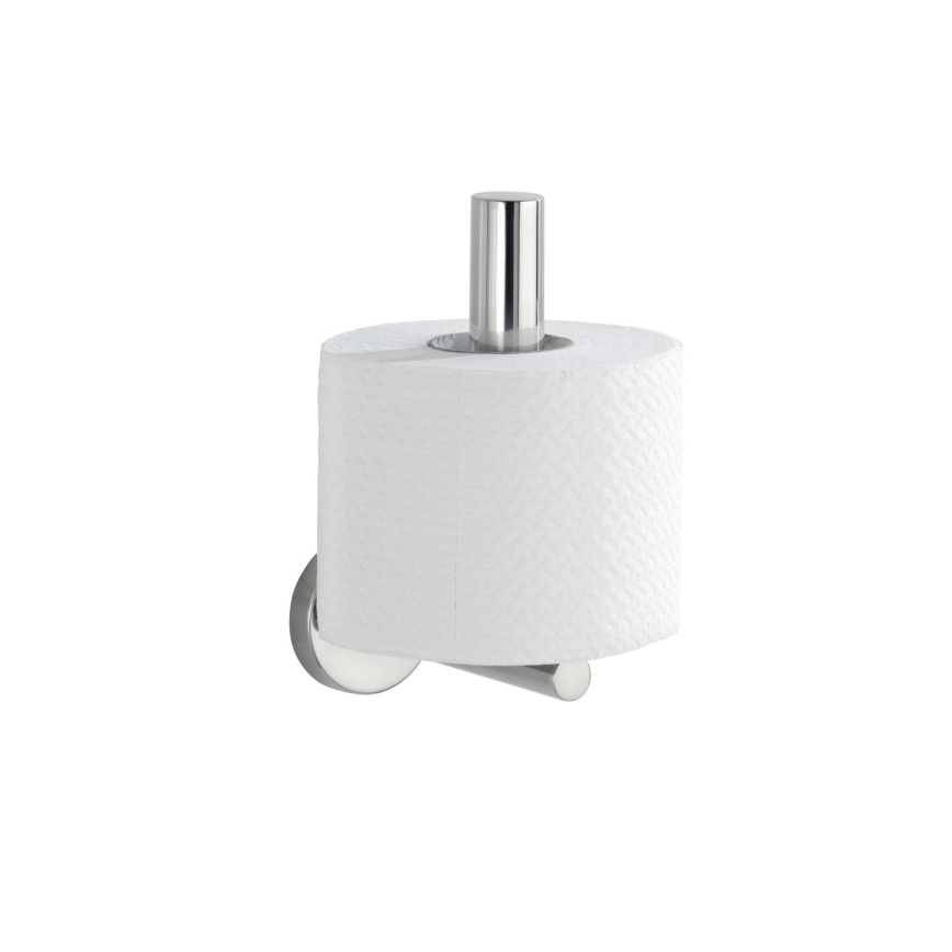 WENKO 20218100 - Toalettpappershållare BOSIO SHINE 8 x 12,5 cm, rostfritt stål/silver