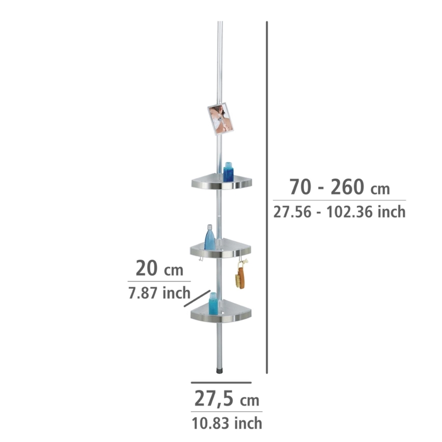 WENKO 20349100-Hörnelement PREMIUM 27,5x260 cm satin