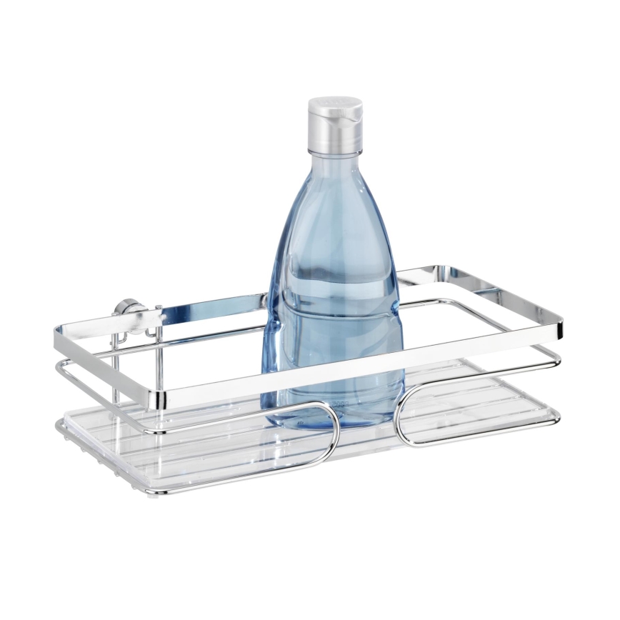 WENKO 20409100-Hylla PREMIUM i rostfritt stål 24x13,5 cm rostfritt stål/silverfärgad