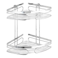 WENKO 20412100-Hörnhylla PREMIUM ROSTFRITT STÅL 26,5x27,5 cm rostfritt stål/silverfärgad
