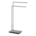 WENKO 20461100 - Handduksställ NOBLE 45,5x82 cm krom/svart