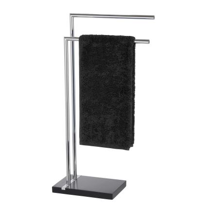WENKO 20461100 - Handduksställ NOBLE 45,5x82 cm krom/svart