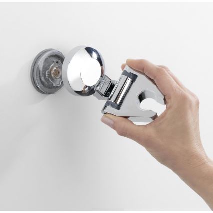 WENKO 20619100-Duschhållare FIORINA 6x9 cm polerad krom