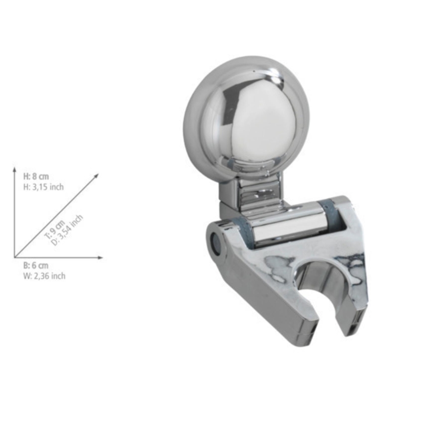 WENKO 20619100-Duschhållare FIORINA 6x9 cm polerad krom