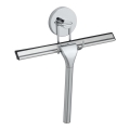 WENKO 20877100-Rakel VACUUM-LOC rund i rostfritt stål 24,5x25 cm, blank krom/silverfärgad