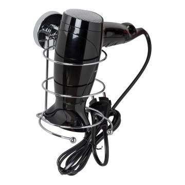 WENKO 20896100-Hårtorkshållare VACUUM-LOC MILAZZO 12x17 cm blank krom