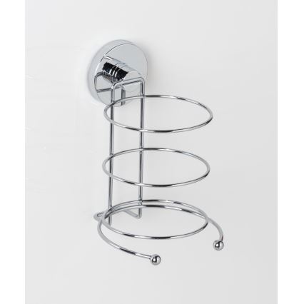 WENKO 20896100-Hårtorkshållare VACUUM-LOC MILAZZO 12x17 cm blank krom