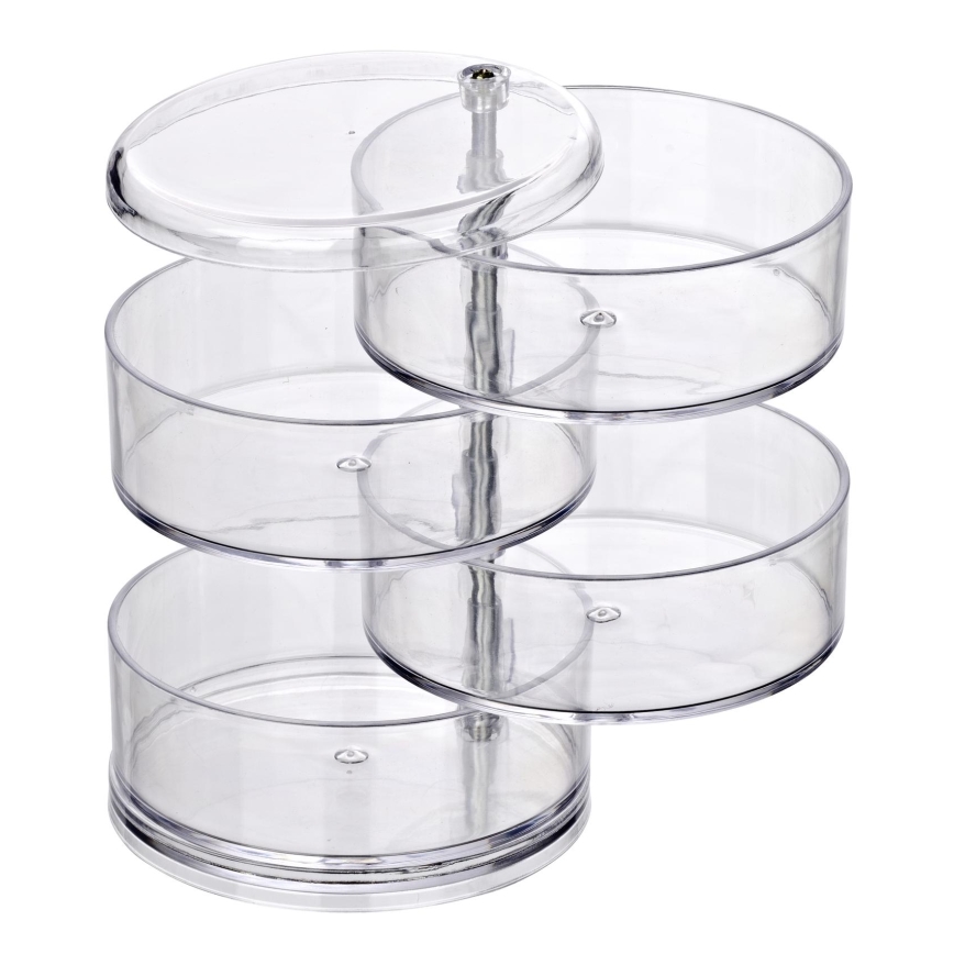 WENKO 20990100 - Förvaringsorganiserare TOWER 11,5 x 17,5 cm, genomskinlig