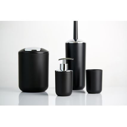 WENKO 21210100 - WC-borste BRASIL 10x37 cm svart/blank krom