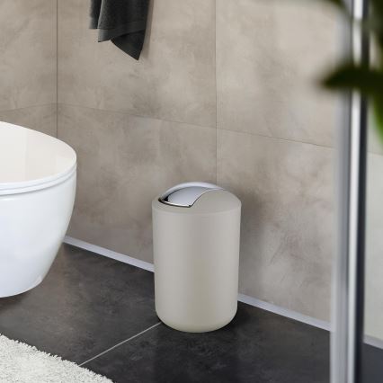 WENKO 21222100 - Korg BRASIL 19,5x31 cm beige/polerad krom