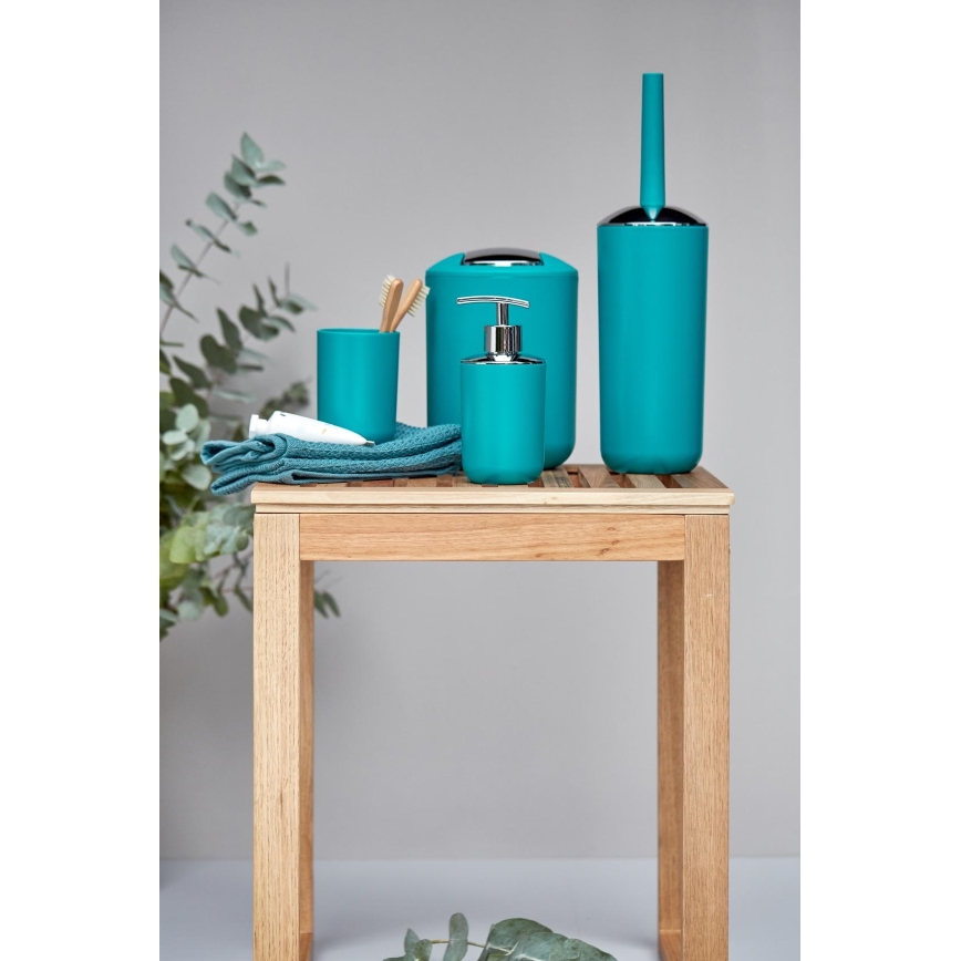 WENKO 21224100 - Tvåldispenser BRASIL 7,3 x 16,5 cm turkos/blank krom