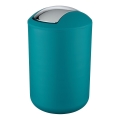 WENKO 21227100 - Avfallskorg BRASIL 19,5x31 cm turkos/blank krom
